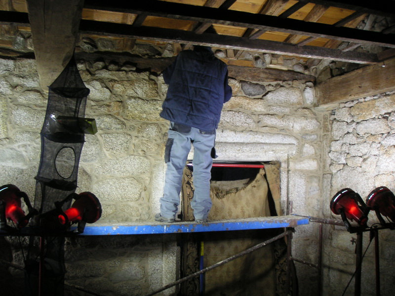 Trabajando en la pared