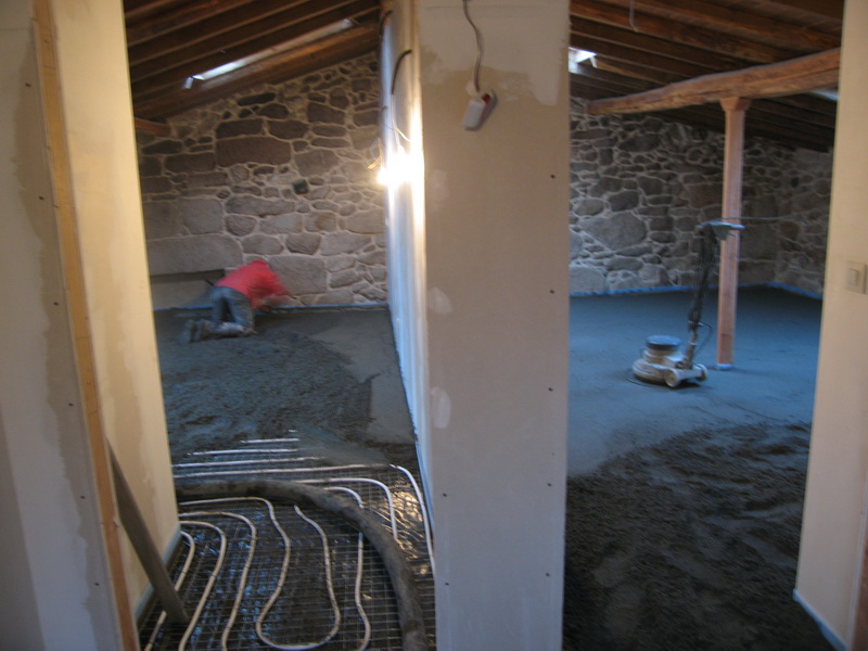 y en las habitaciones sobre el horno.