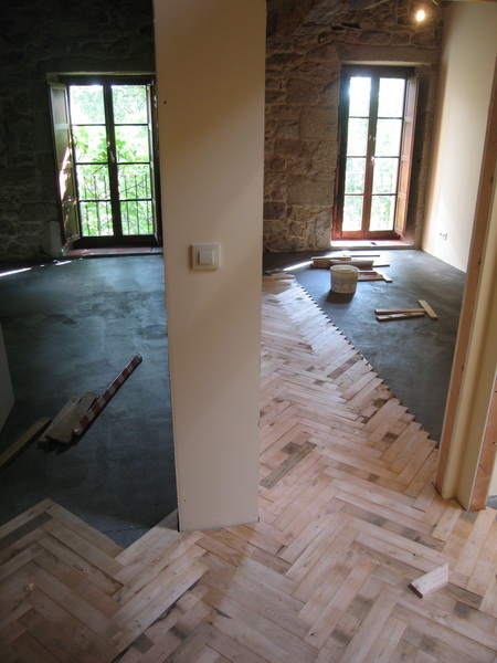 Aquí en la segunda fase del parquet.