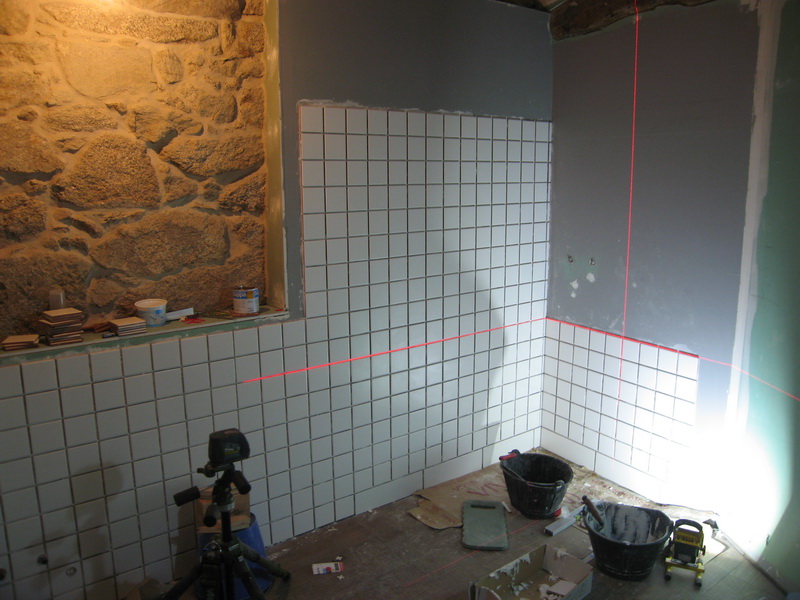 Baño en progreso